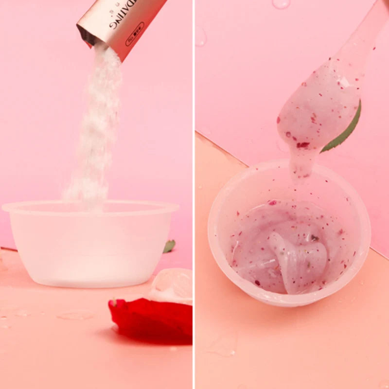 Masque Visage Jelly à la Rose & Collagène – Hydratant, Apaisant & Éclat Spa