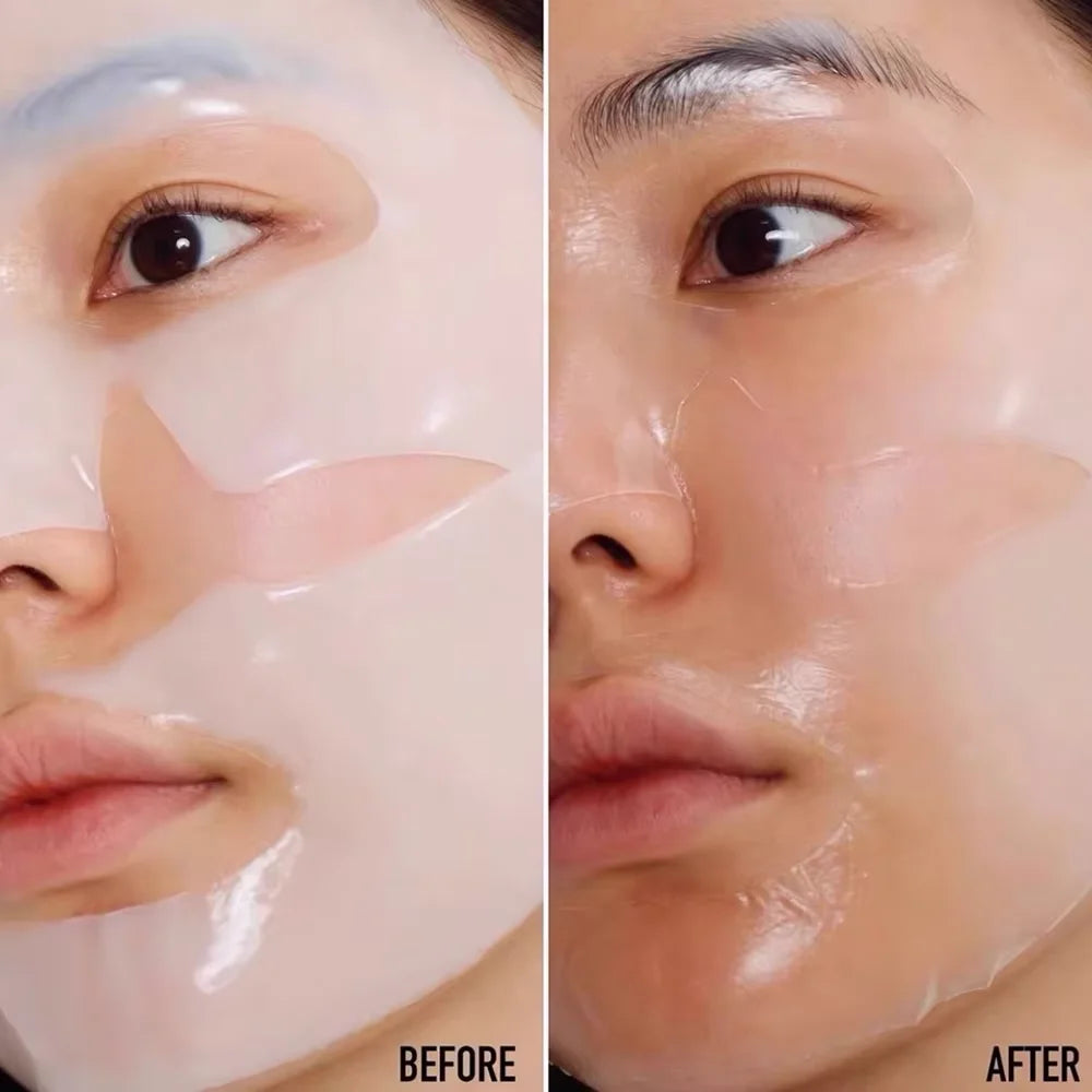Masque Visage Collagène 10 pcs – Anti‑Rides, Éclat & Fermeté Coréens