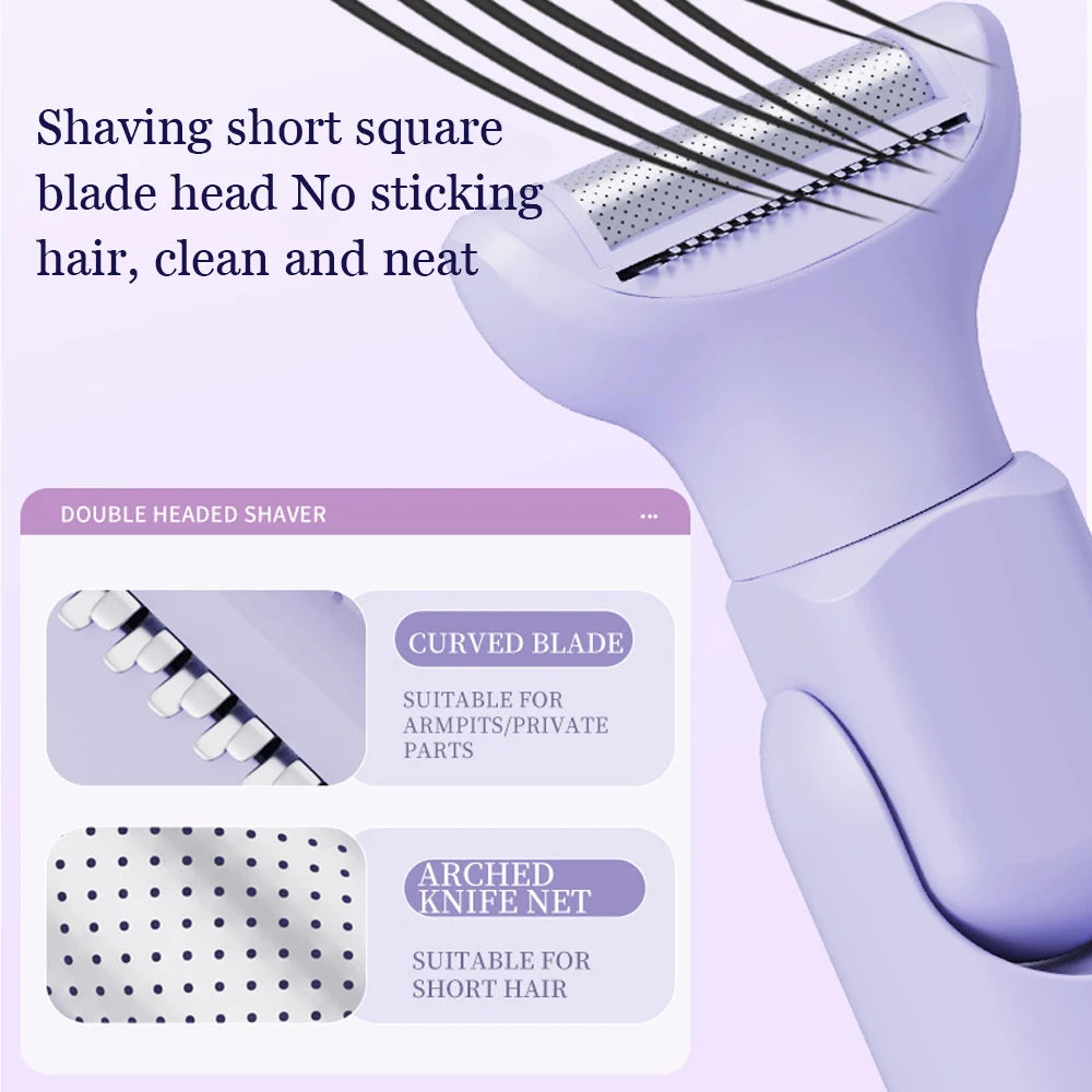 Rasoir Électrique 5 en 1 Femme – Épilateur Rechargeable et Indolore