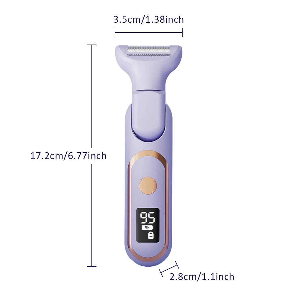 Rasoir Électrique 5 en 1 Femme – Épilateur Rechargeable et Indolore