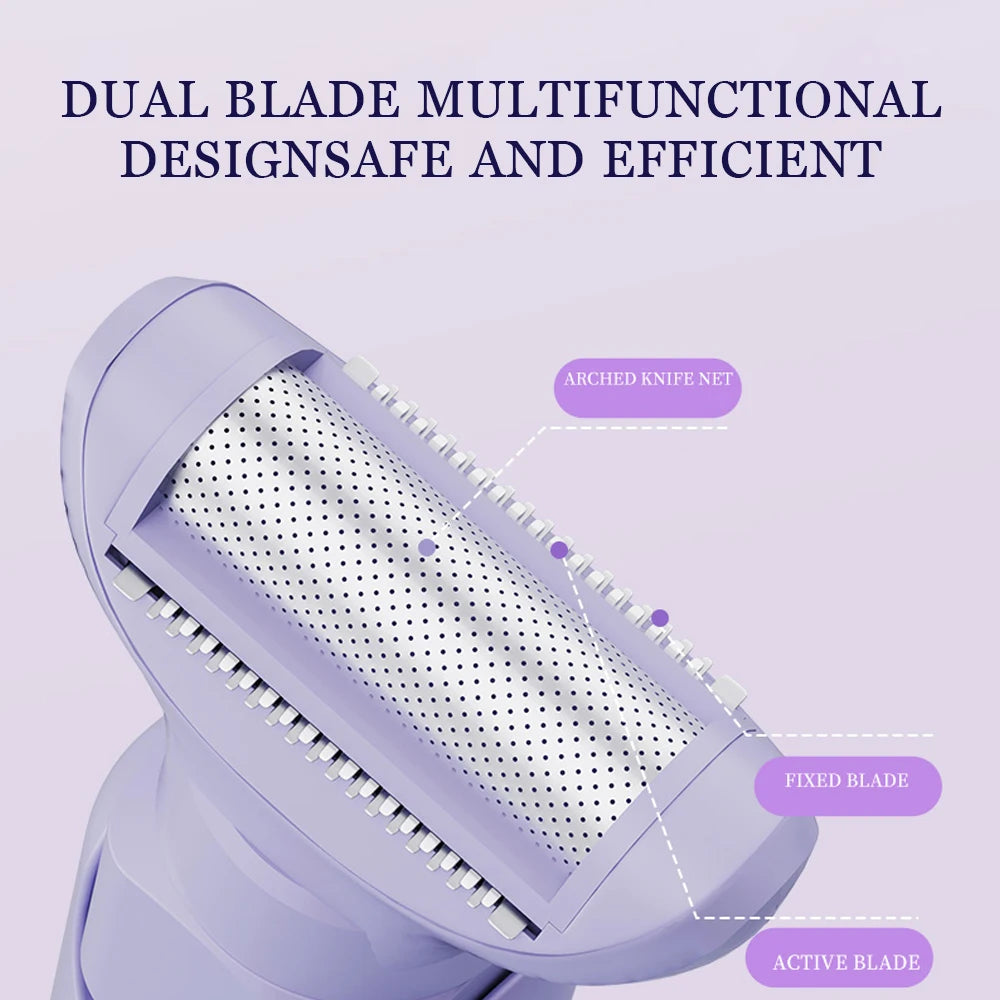 Rasoir Électrique 5 en 1 Femme – Épilateur Rechargeable et Indolore