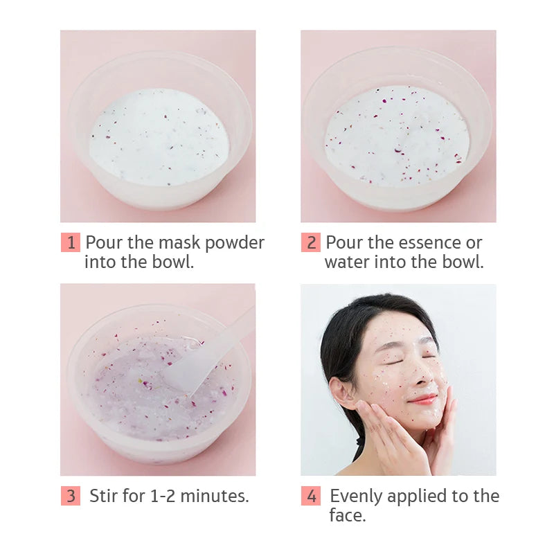 Masque Visage Jelly à la Rose & Collagène – Hydratant, Apaisant & Éclat Spa