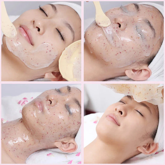 Masque Visage Jelly à la Rose & Collagène – Hydratant, Apaisant & Éclat Spa
