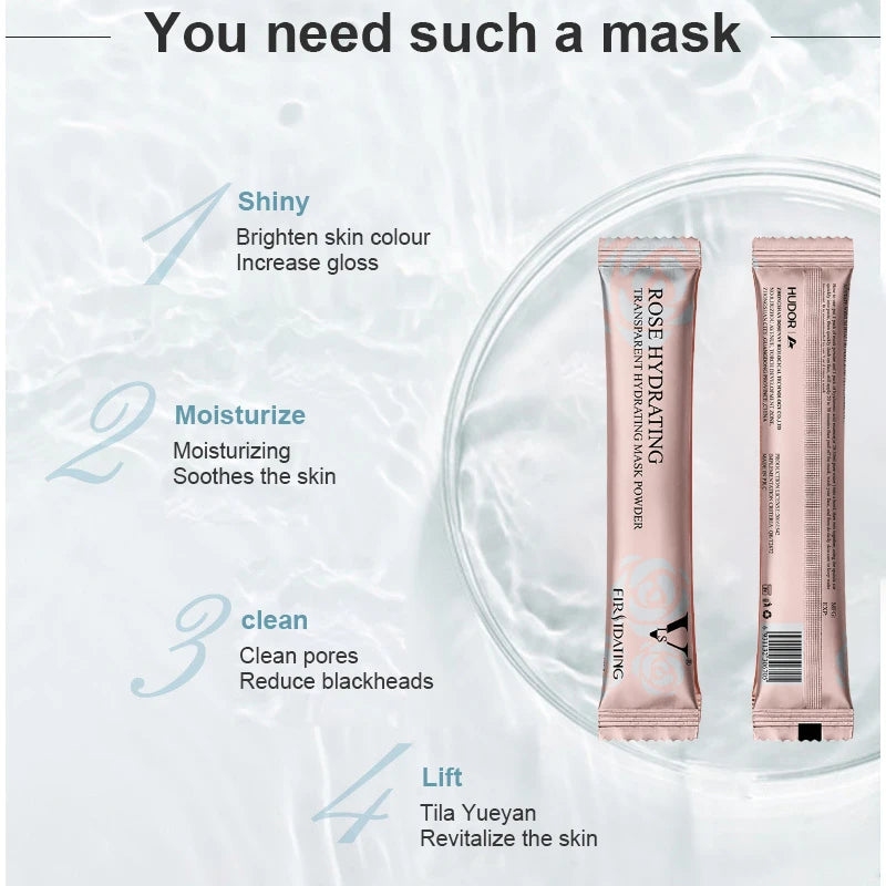 Masque Visage Jelly à la Rose & Collagène – Hydratant, Apaisant & Éclat Spa